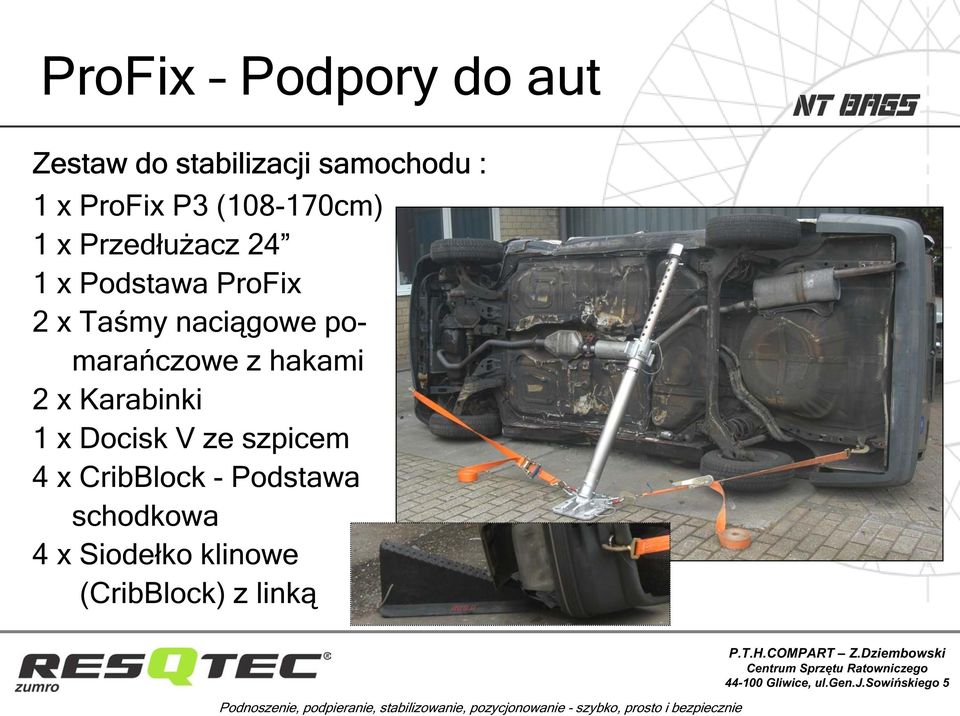 Karabinki 1 x Docisk V ze szpicem 4 x CribBlock - Podstawa schodkowa 4 x Siodeko
