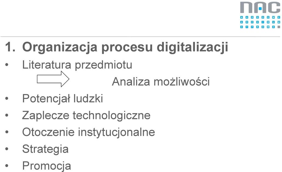 Potencjał ludzki Zaplecze technologiczne