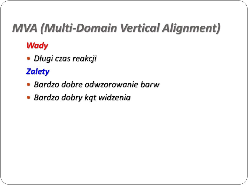 reakcji Zalety Bardzo dobre