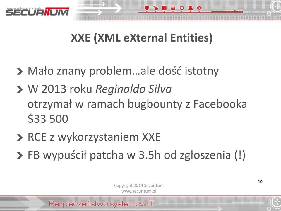 bugbounty z Facebooka $33 500 RCE z wykorzystaniem XXE FB