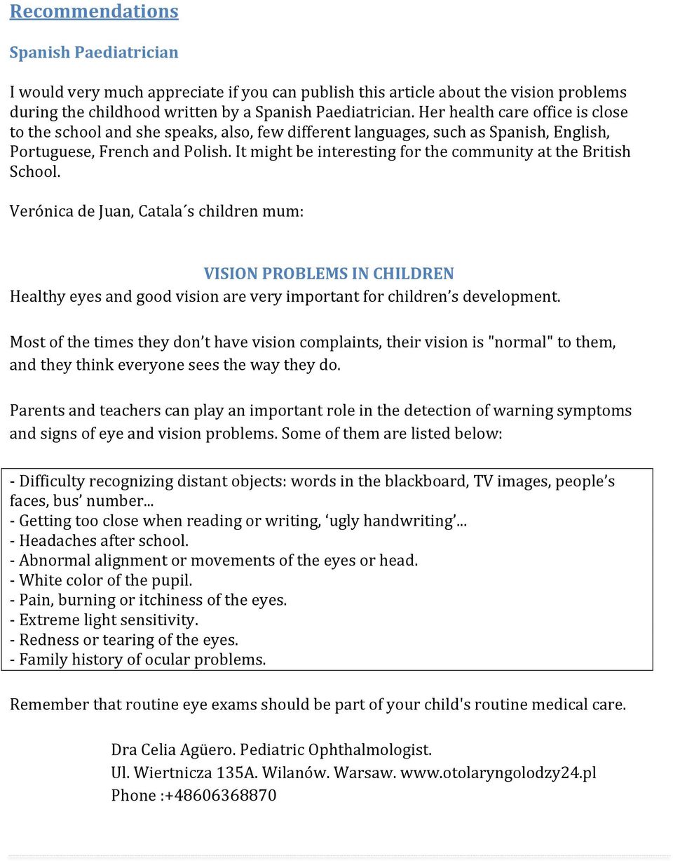 It might be interesting for the community at the British School.