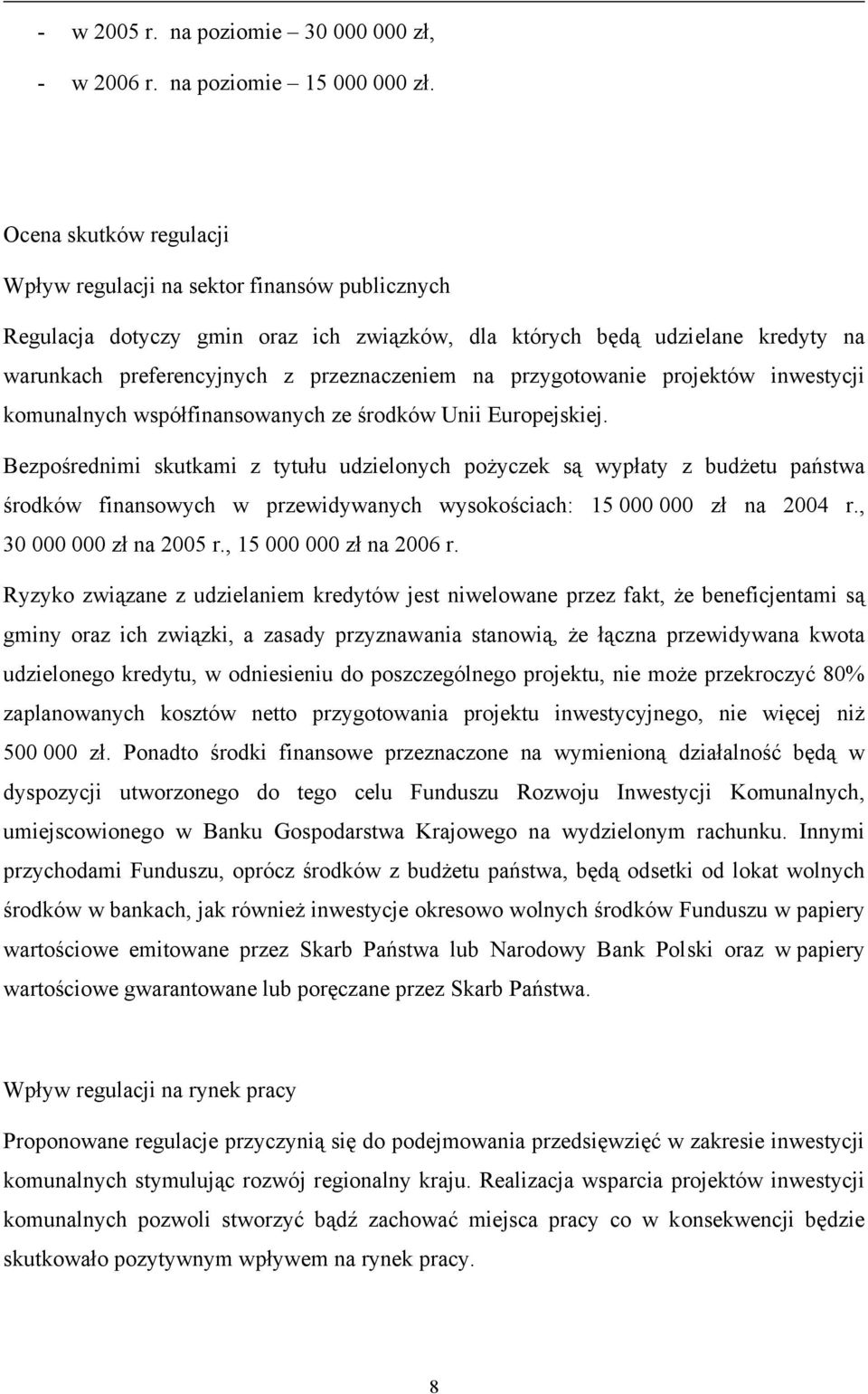 przygotowanie projektów inwestycji komunalnych współfinansowanych ze środków Unii Europejskiej.