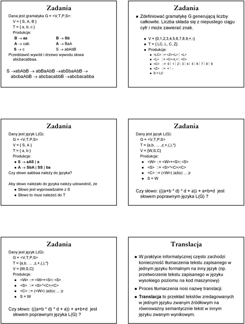 Liczba składa się z niepustego ciągu cyfr i może zawierać znak.