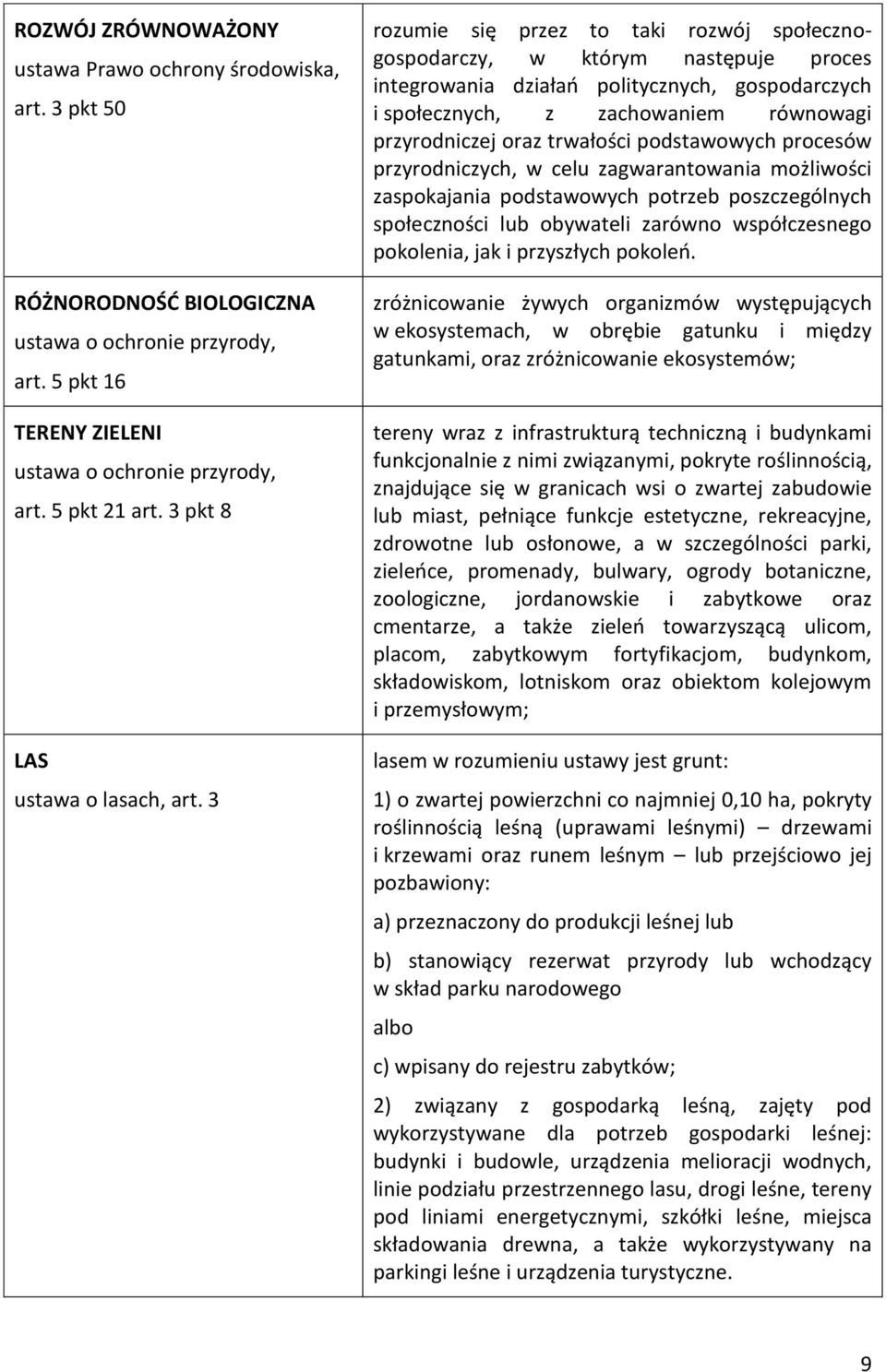 3 rozumie się przez to taki rozwój społecznogospodarczy, w którym następuje proces integrowania działań politycznych, gospodarczych i społecznych, z zachowaniem równowagi przyrodniczej oraz trwałości