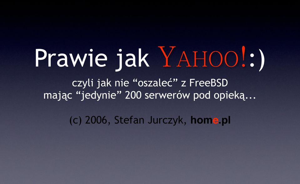 jedynie 200 serwerów pod