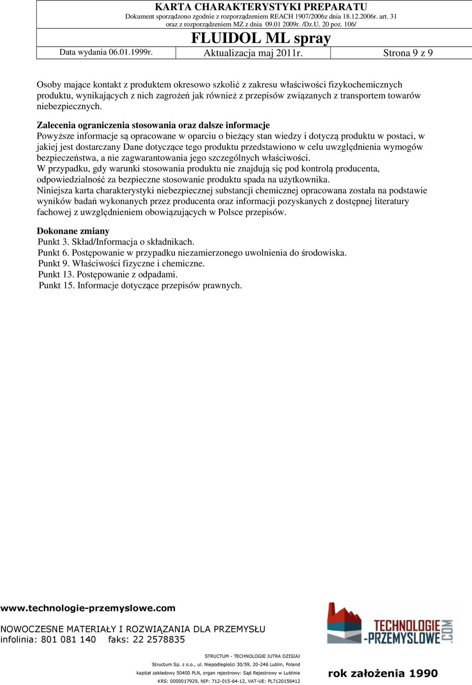 niebezpiecznych.