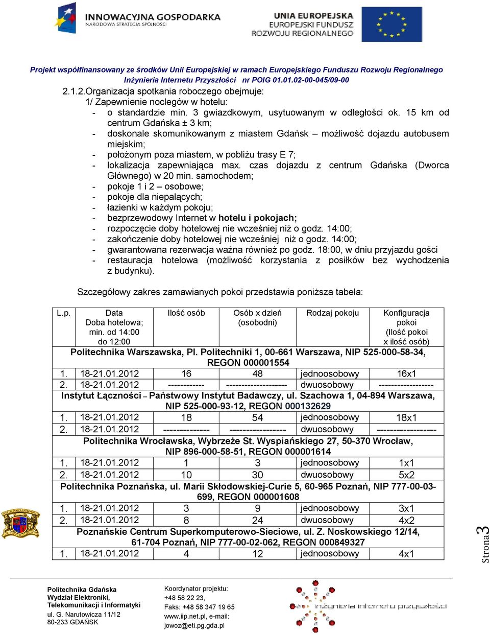 czas dojazdu z centrum Gdańska (Dworca Głównego) w 20 min.