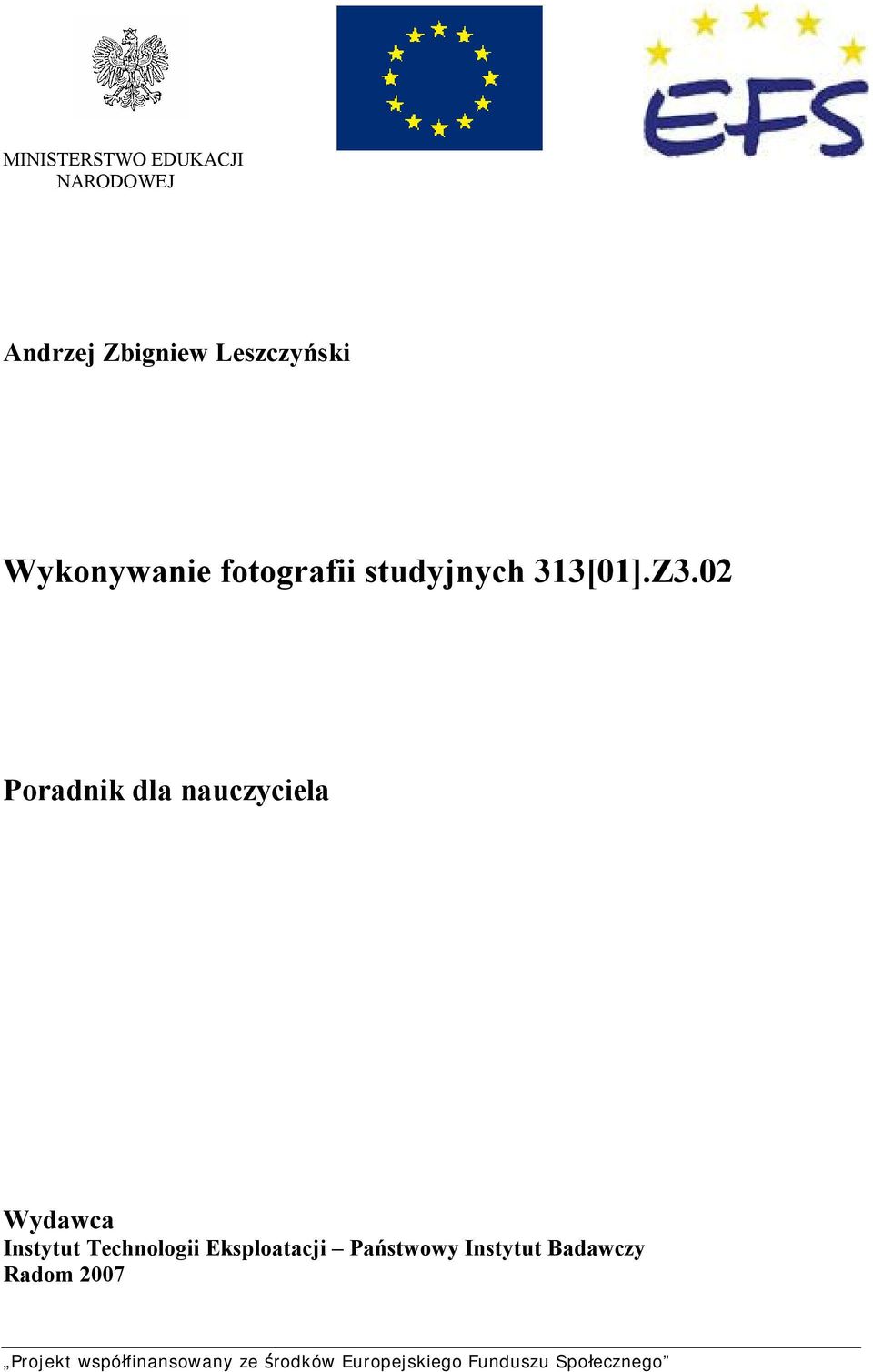 Z3.02 Poradnik dla nauczyciela Wydawca Instytut