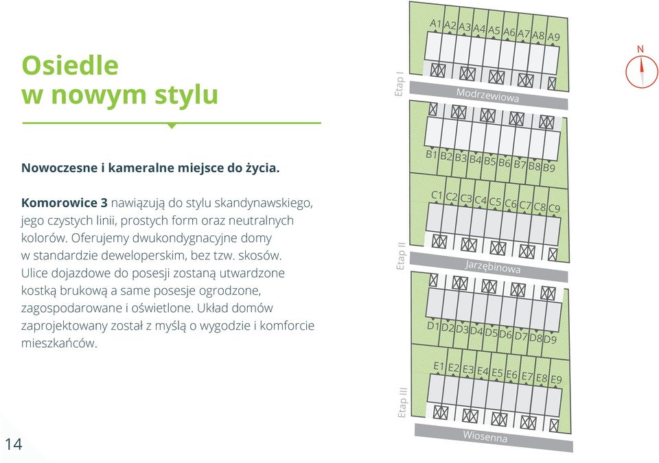 Oferujemy dwukondygnacyjne domy w standardzie deweloperskim, bez tzw. skosów.