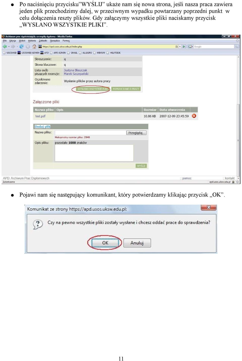dołączenia reszty plików.