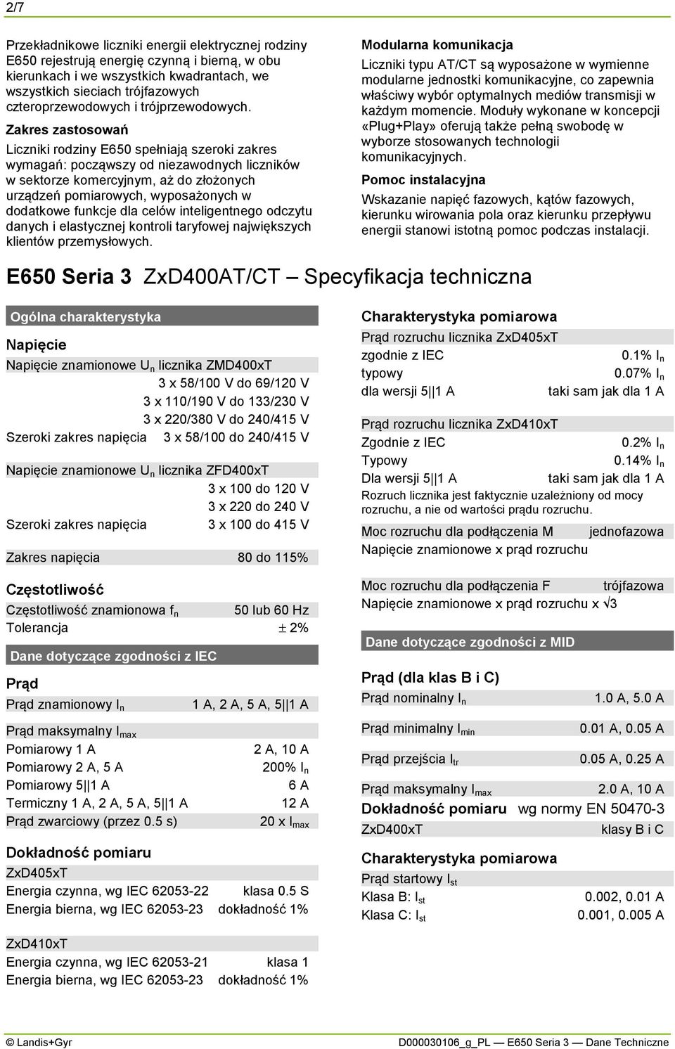 Zares zastosowań icznii rodziny E650 spełniają szeroi zares wymagań: począwszy od niezawodnych iczniów w setorze omercyjnym, aż do złożonych urządzeń pomiarowych, wyposażonych w dodatowe funcje da