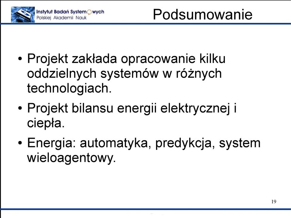 Projekt bilansu energii elektrycznej i ciepła.