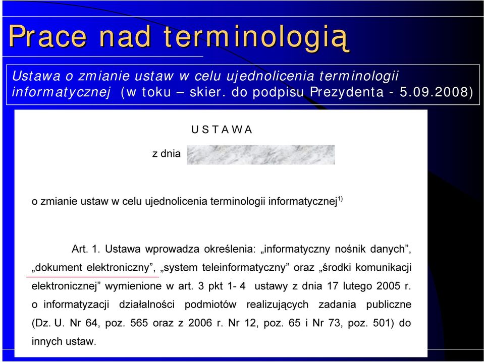 terminologii informatycznej (w toku