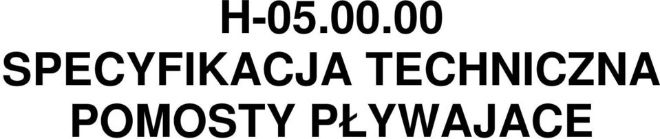 SPECYFIKACJA