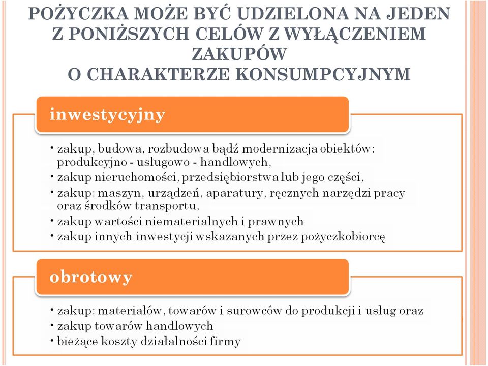 PONIŻSZYCH CELÓW Z