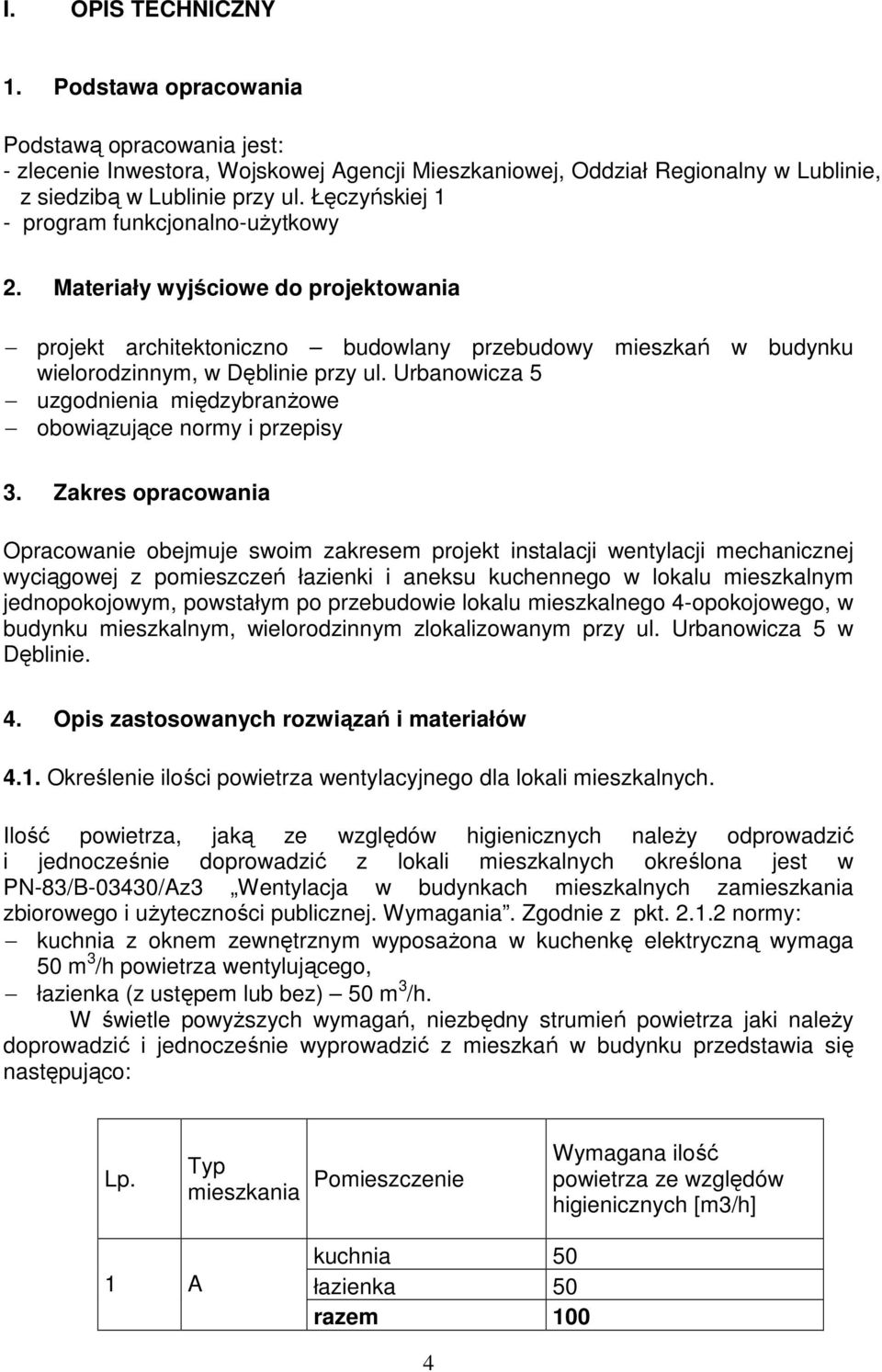 Urbanowicza 5 uzgodnienia międzybranżowe obowiązujące normy i przepisy 3.