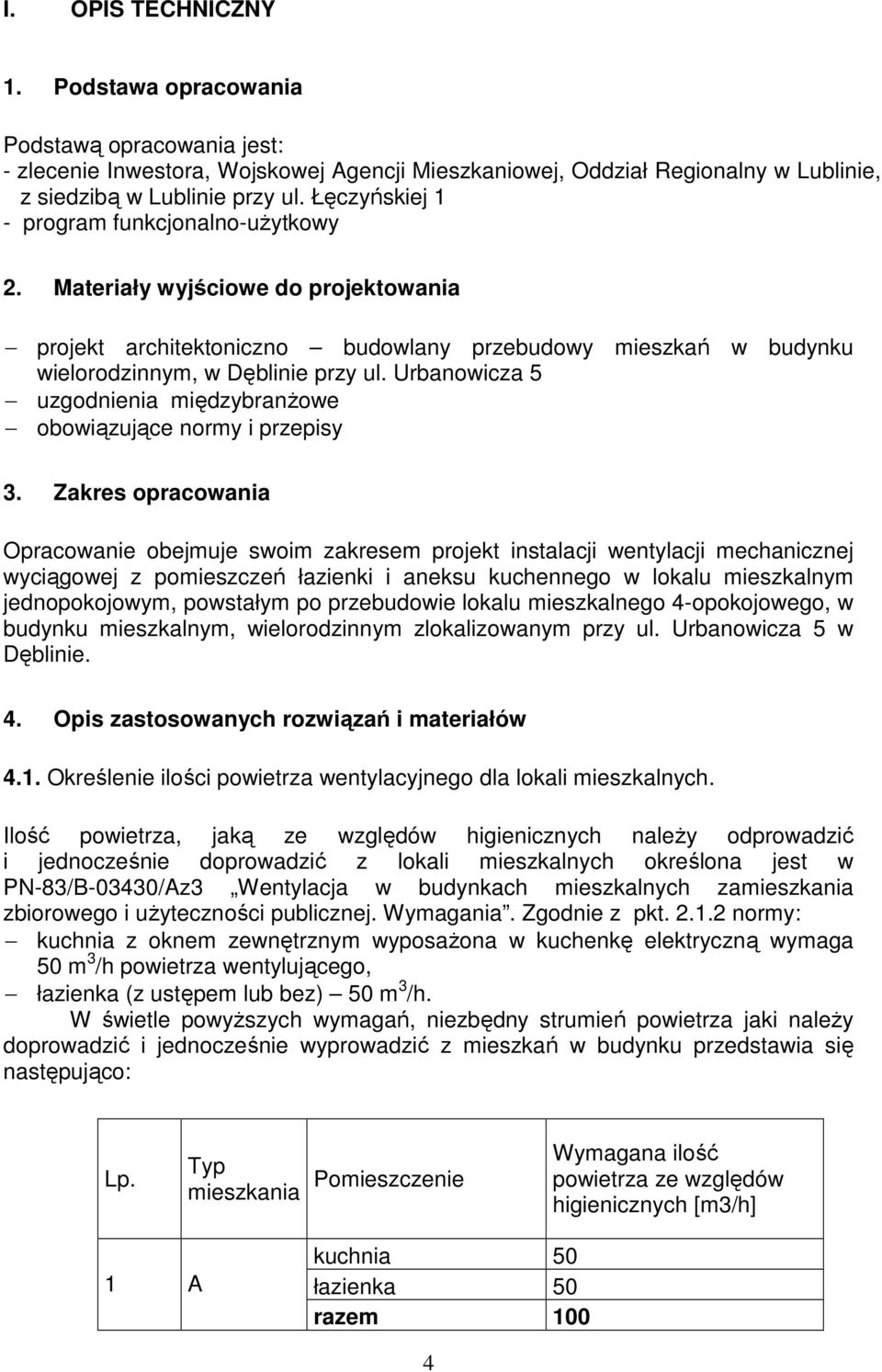 Urbanowicza 5 uzgodnienia międzybranżowe obowiązujące normy i przepisy 3.