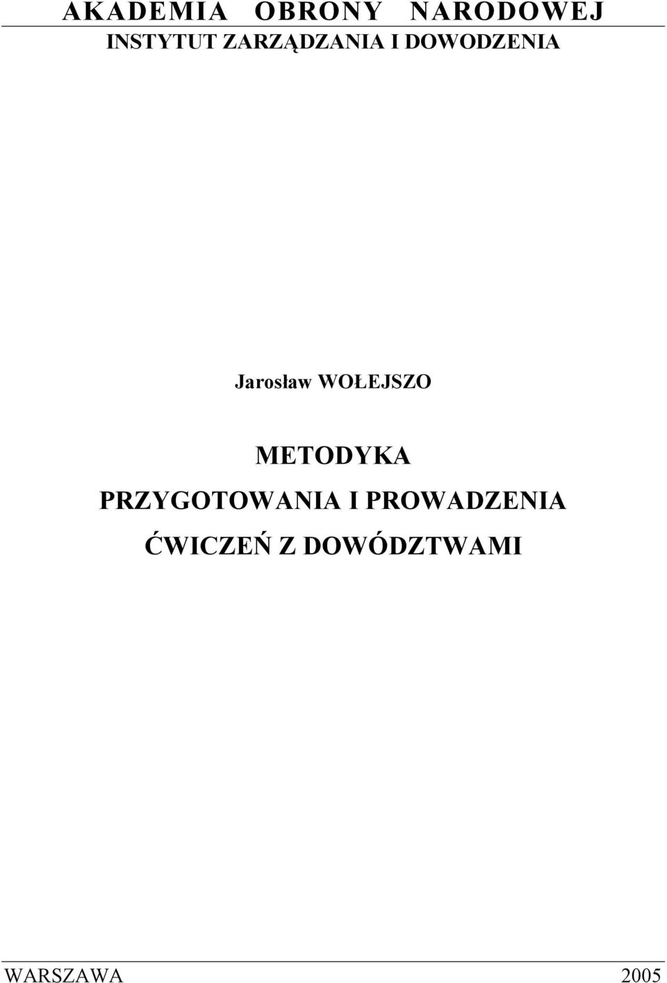 WOŁEJSZO METODYKA PRZYGOTOWANIA I