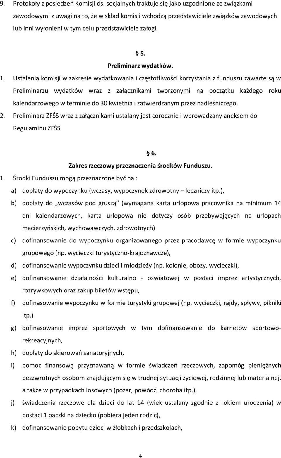 Preliminarz wydatków. 1.