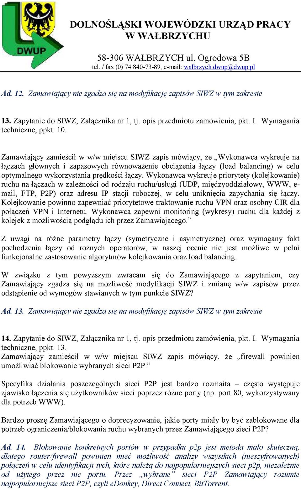 prędkości łączy.