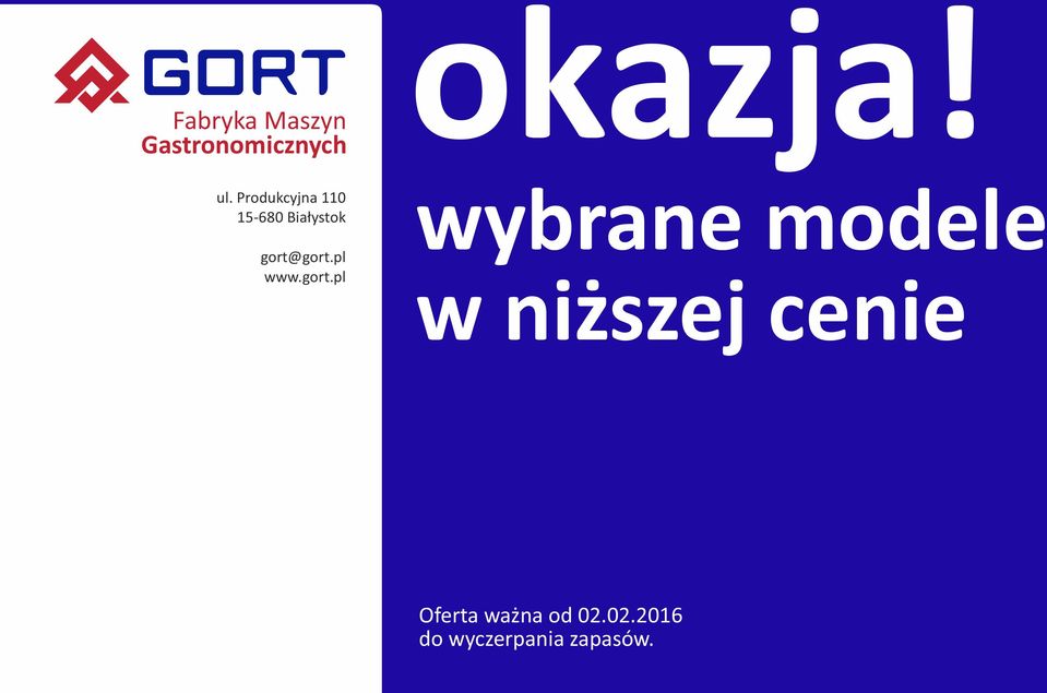pl www.gort.pl okazja!