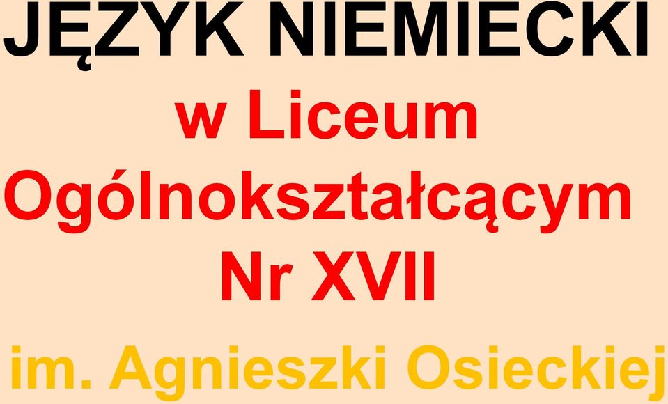 Ogólnokształcącym