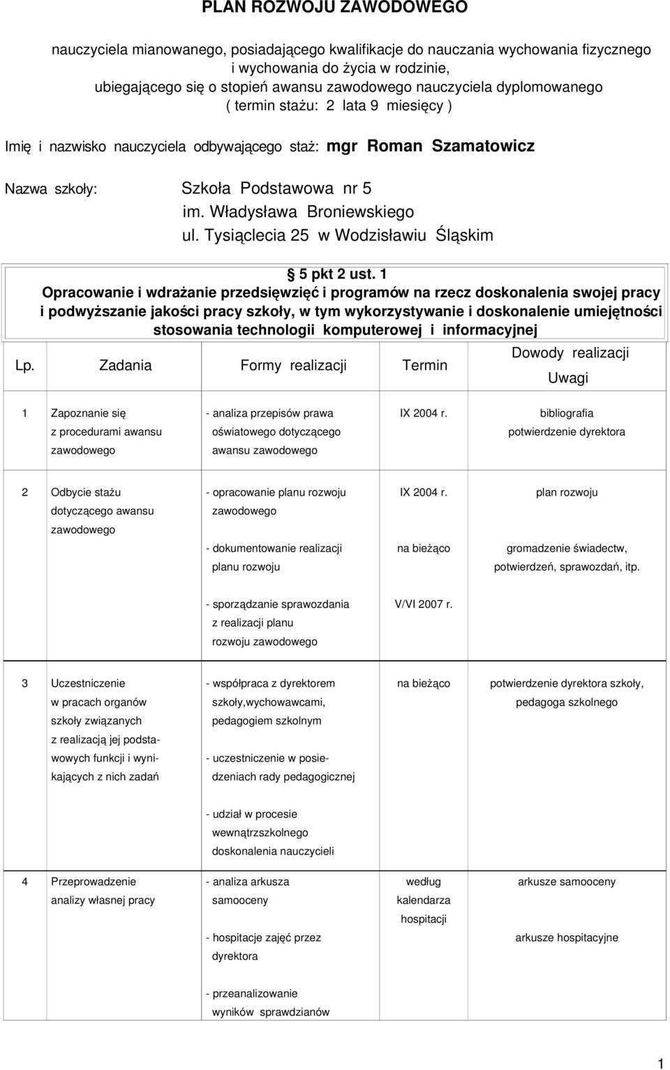 Tysiąclecia 25 w Wodzisławiu Śląskim Lp. 5 pkt 2 ust.