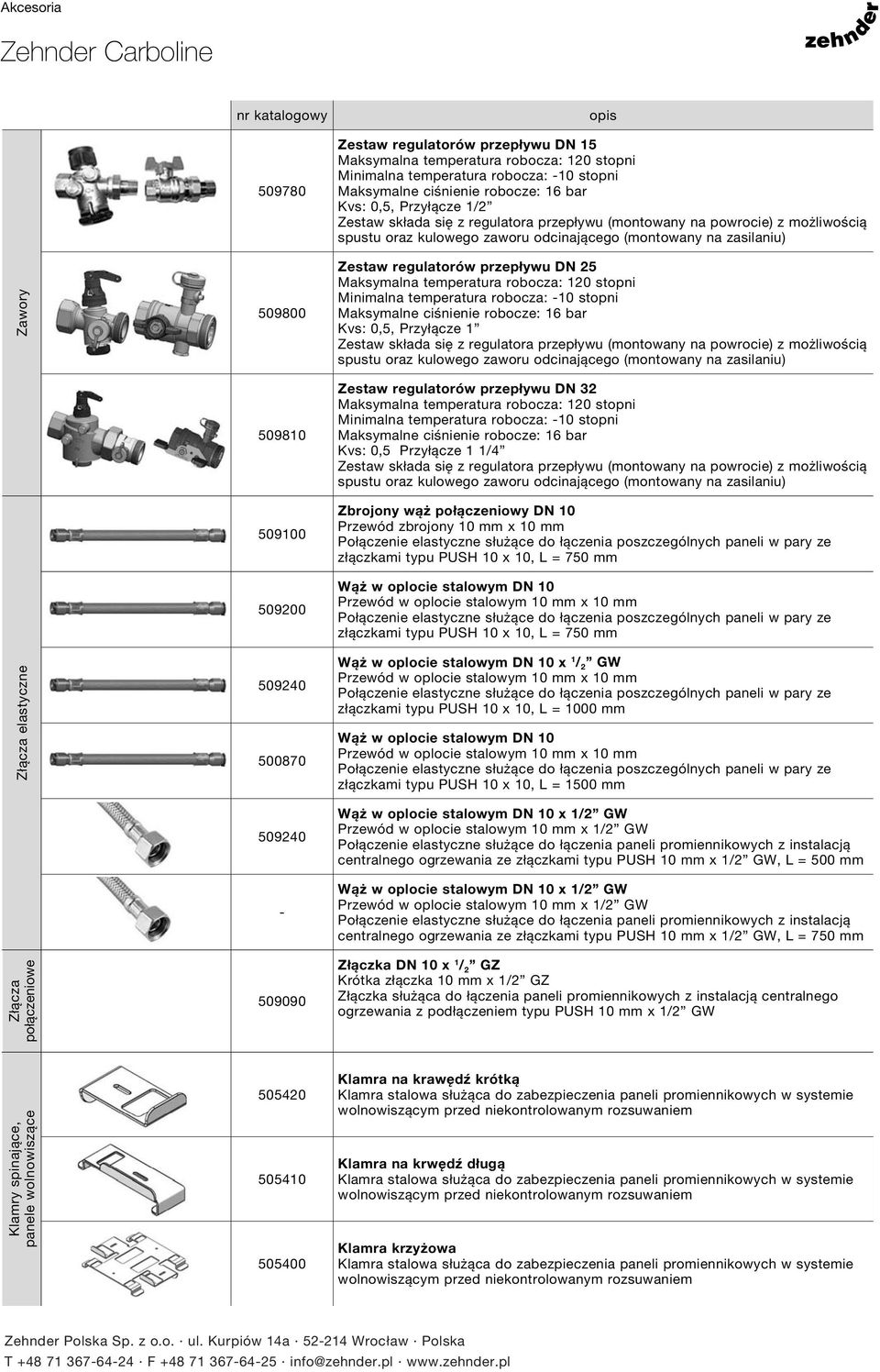 przepływu DN 25 Maksymalna temperatura robocza: 120 stopni Minimalna temperatura robocza: -10 stopni Maksymalne ciśnienie robocze: 16 bar Kvs: 0,5, Przyłącze 1 Zestaw składa się z regulatora