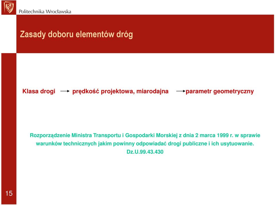 Gospodarki Morskiej z dnia 2 marca 1999 r.
