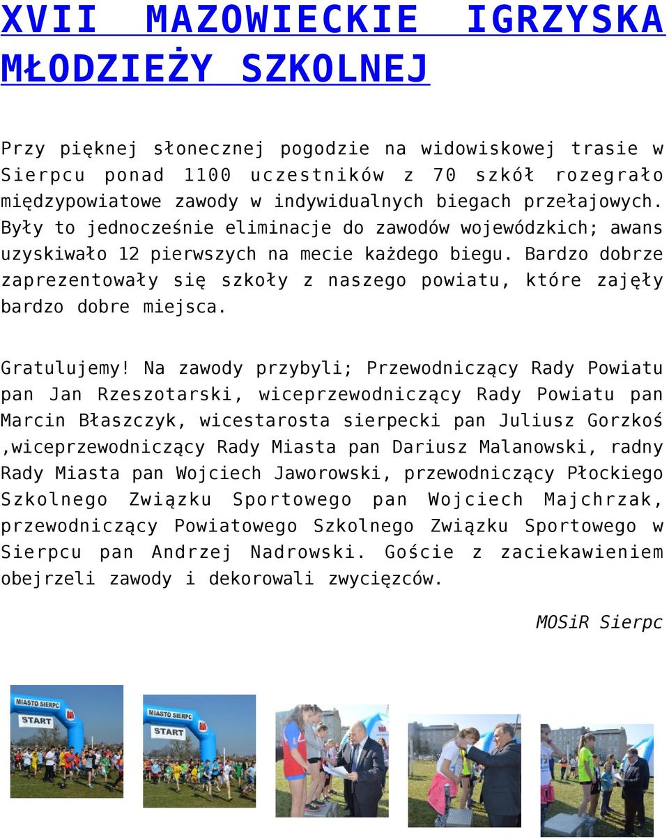 Bardzo dobrze zaprezentowały się szkoły z naszego powiatu, które zajęły bardzo dobre miejsca. Gratulujemy!