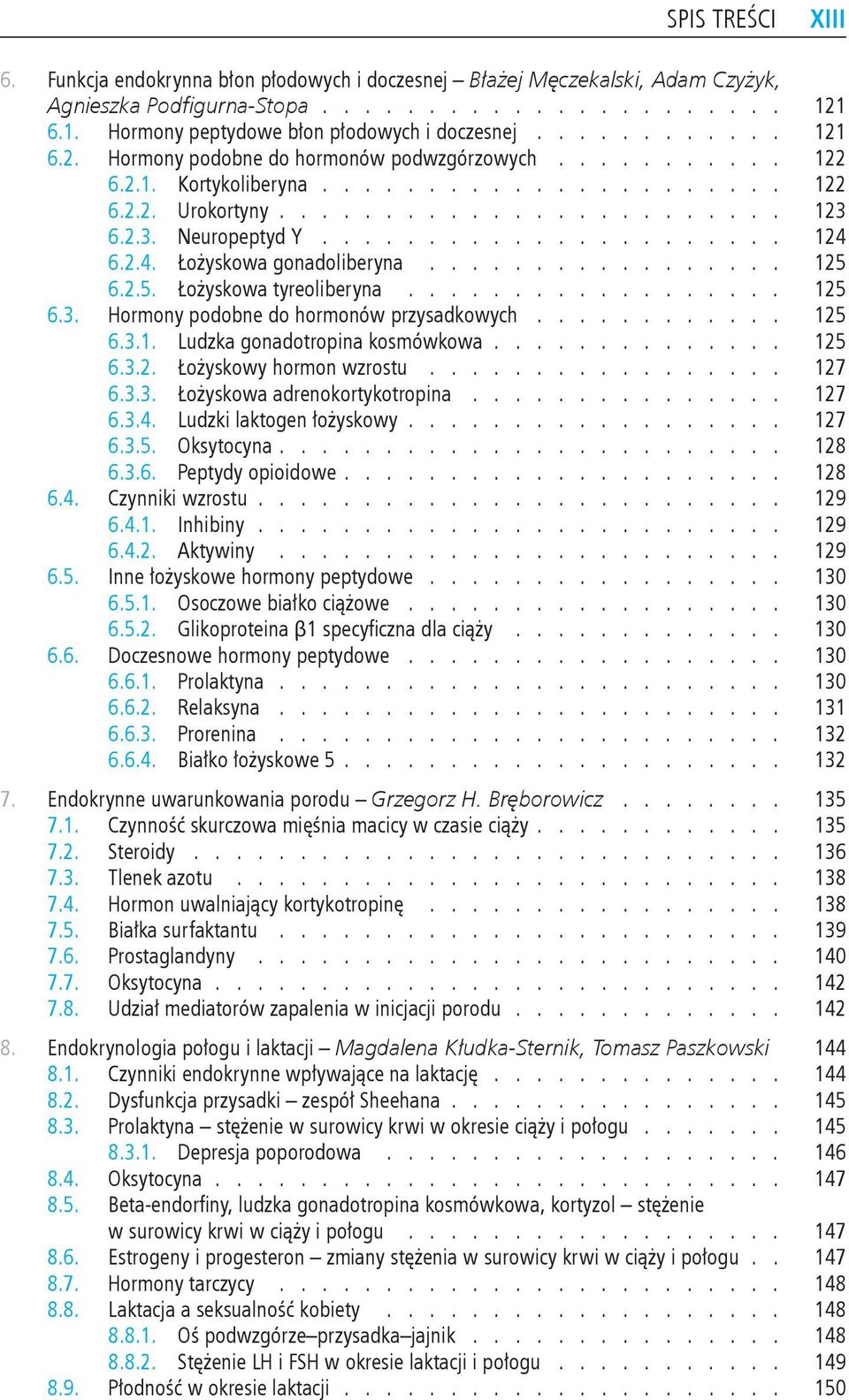 przysadkowych 125 631 Ludzka gonadotropina kosmówkowa 125 632 Łożyskowy hormon wzrostu 127 633 Łożyskowa adrenokortykotropina 127 634 Ludzki laktogen łożyskowy 127 635 Oksytocyna 128 636 Peptydy