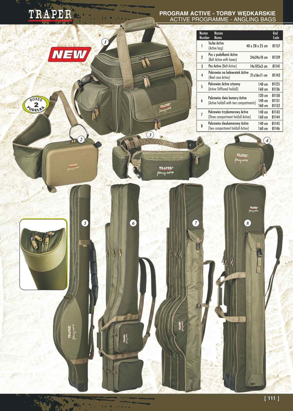 cm 85 ( Active Stiffened holdall) 0 cm 8 Pokrowiec dwie komory Active 0 cm 850 ( Active holdall with two compartments) 40 cm 85 0 cm 85 7 Pokrowiec