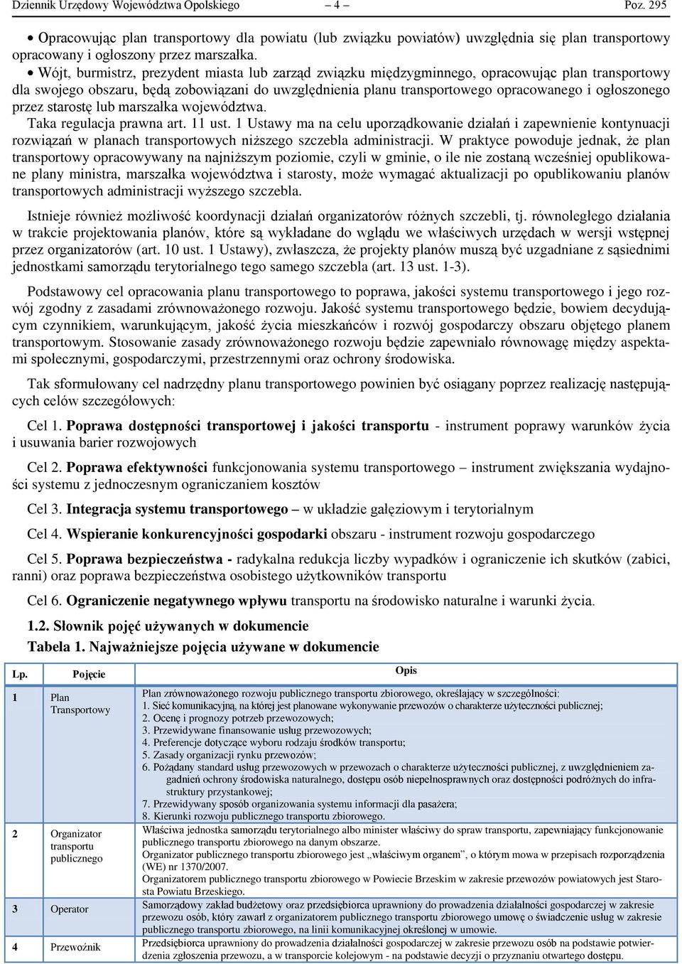 ogłoszonego przez starostę lub marszałka województwa. Taka regulacja prawna art. 11 ust.