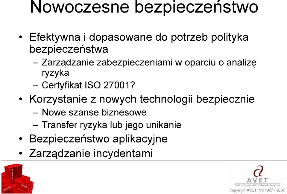 Certyfikat ISO 27001?