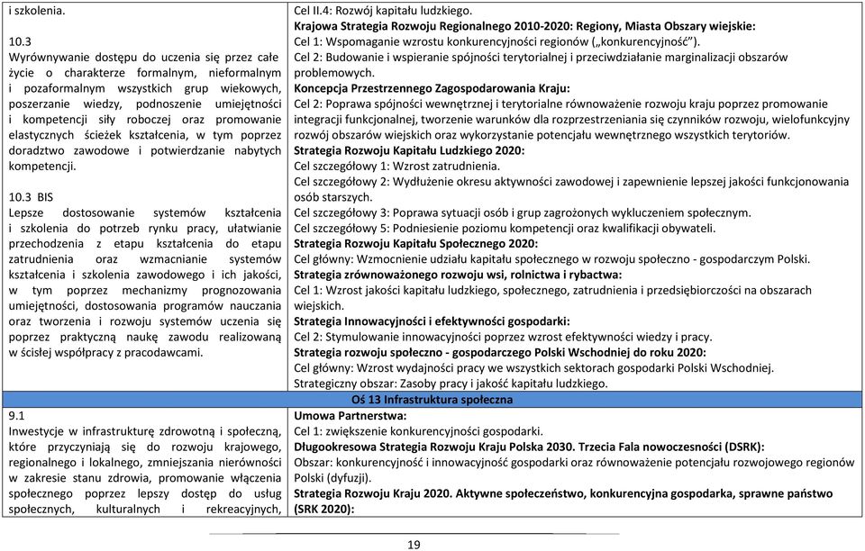 roboczej oraz promowanie elastycznych ścieżek kształcenia, w tym poprzez doradztwo zawodowe i potwierdzanie nabytych kompetencji. 10.