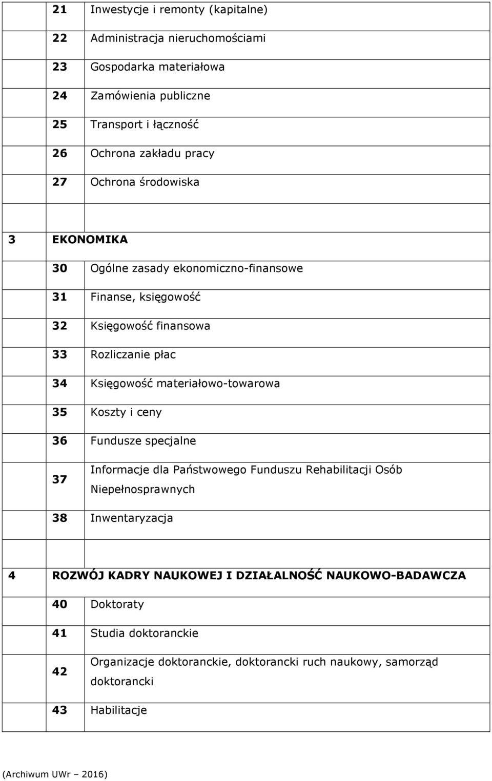 materiałowo-towarowa 35 Koszty i ceny 36 Fundusze specjalne 37 Informacje dla Państwowego Funduszu Rehabilitacji Osób Niepełnosprawnych 38 Inwentaryzacja 4 ROZWÓJ