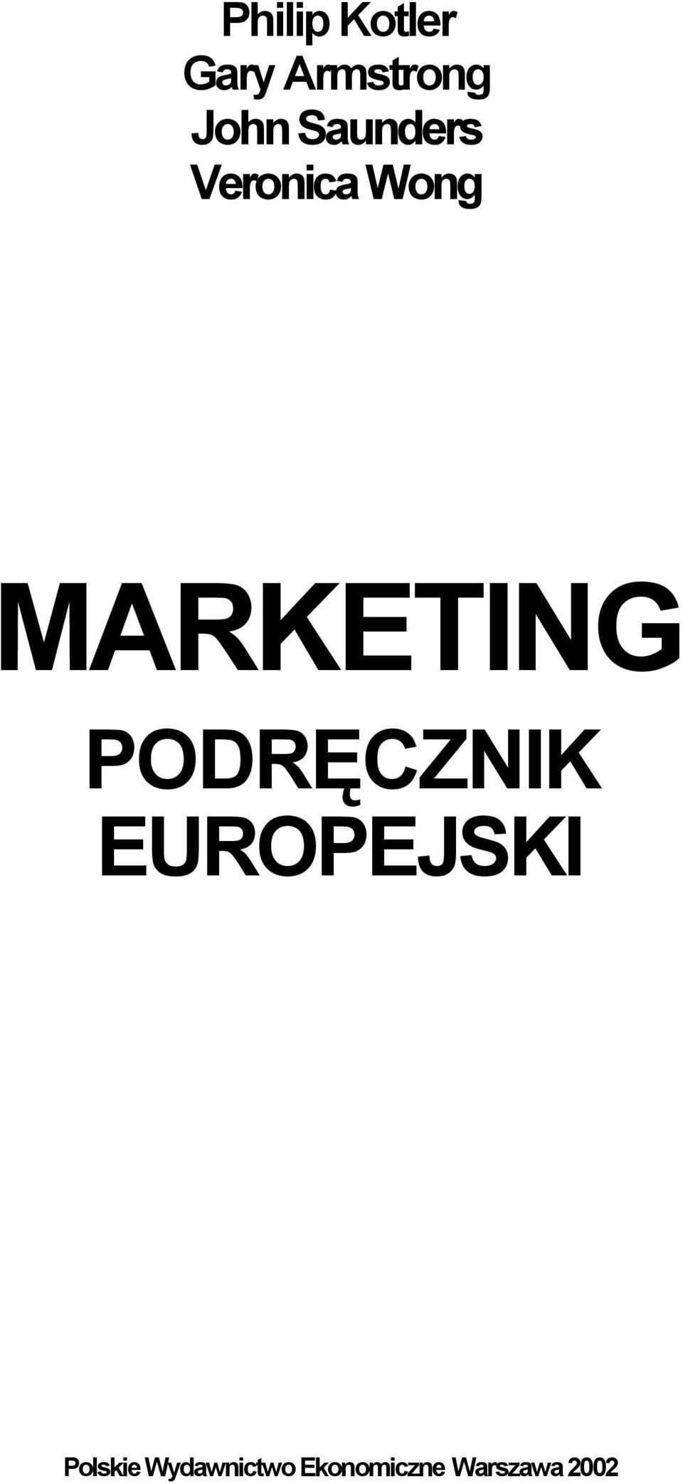 MARKETING PODRĘCZNIK EUROPEJSKI - PDF Darmowe pobieranie