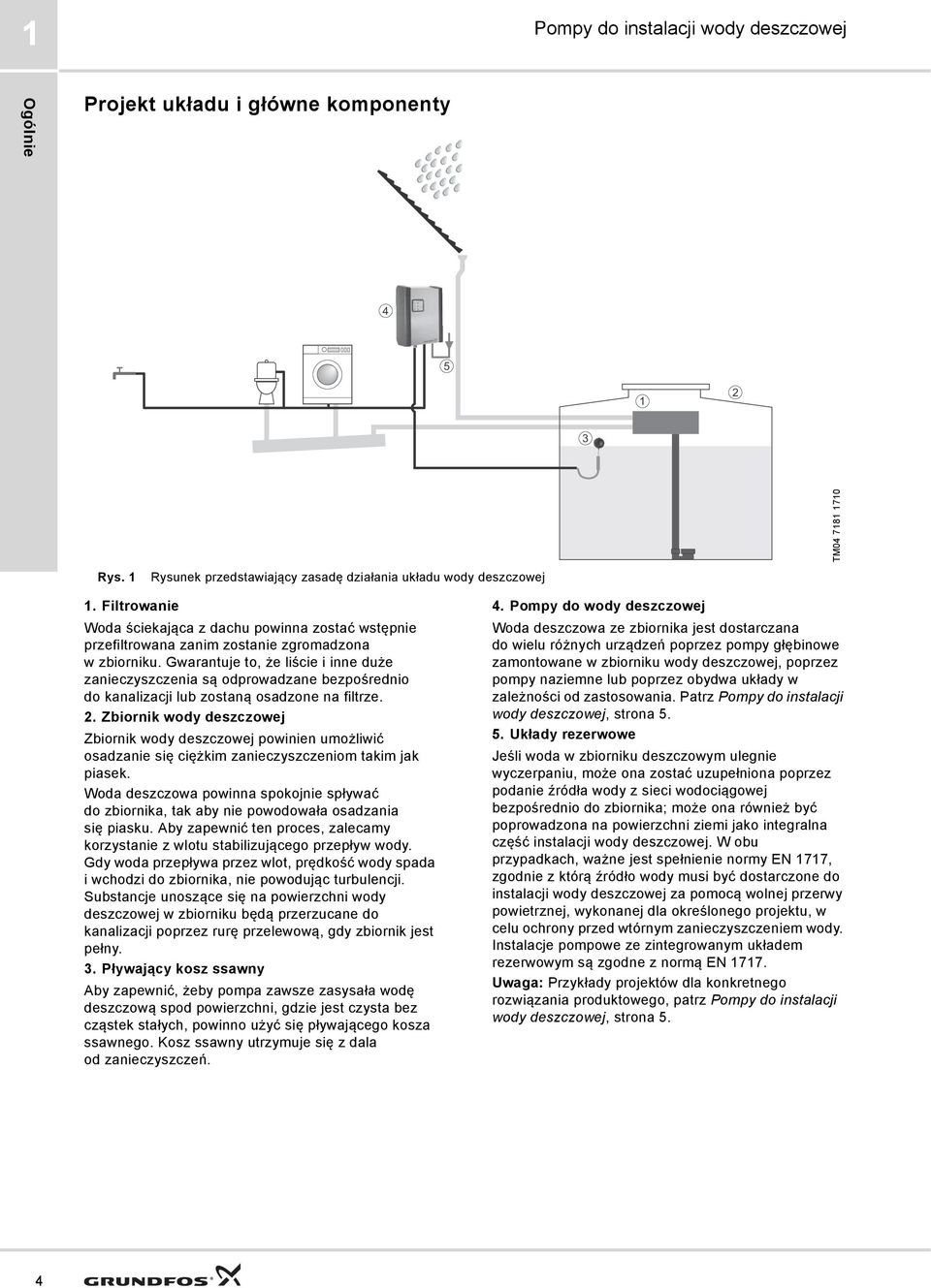 Gwarantuje to, że liście i inne duże zanieczyszczenia są odprowadzane bezpośrednio do kanalizacji lub zostaną osadzone na filtrze. 2.