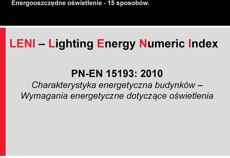 Charakterystyka energetyczna