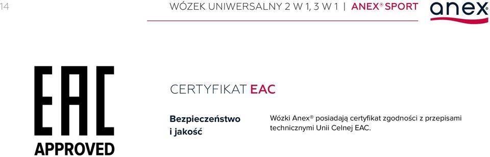 Anex posiadają certyfikat