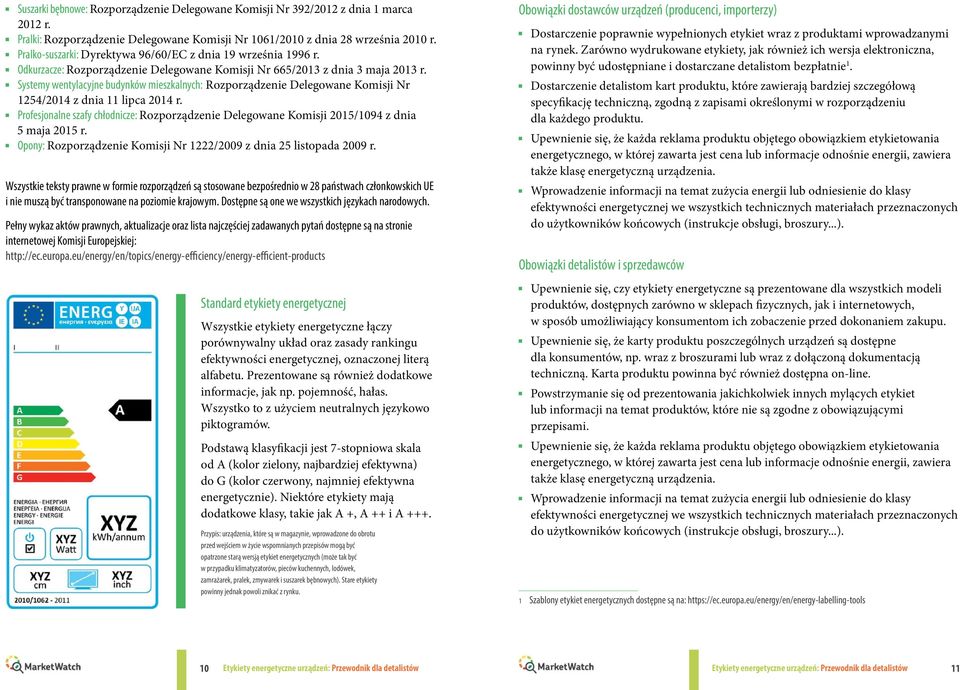 Systemy wentylacyjne budynków mieszkalnych: Rozporządzenie elegowane Komisji Nr 1254/2014 z dnia 11 lipca 2014 r.