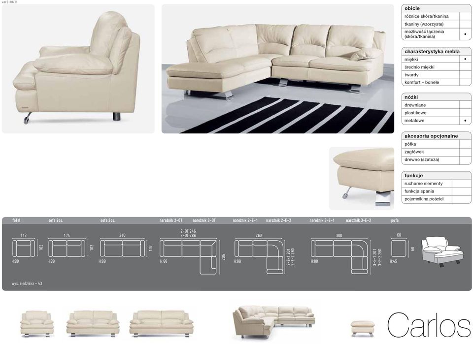 pojemnik na pościel fotel sofa 2os. sofa 3os.