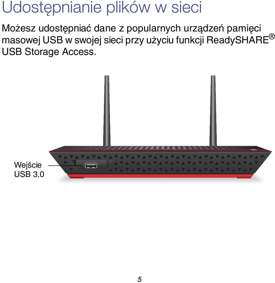 pamięci masowej USB w swojej sieci przy