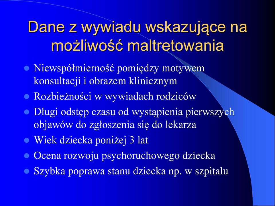 odstęp czasu od wystąpienia pierwszych objawów do zgłoszenia się do lekarza Wiek