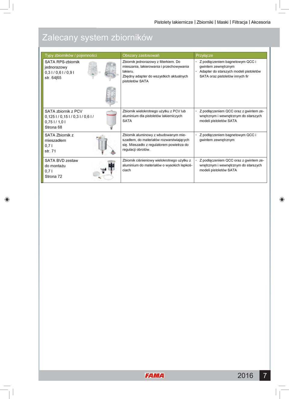 Zbędny adapter do wszystkich aktualnych pistoletów SATA Z podłączeniem bagnetowym QCC i gwintem zewnętrznym Adapter do starszych modeli pistoletów SATA oraz pistoletów innych fir SATA zbiornik z PCV