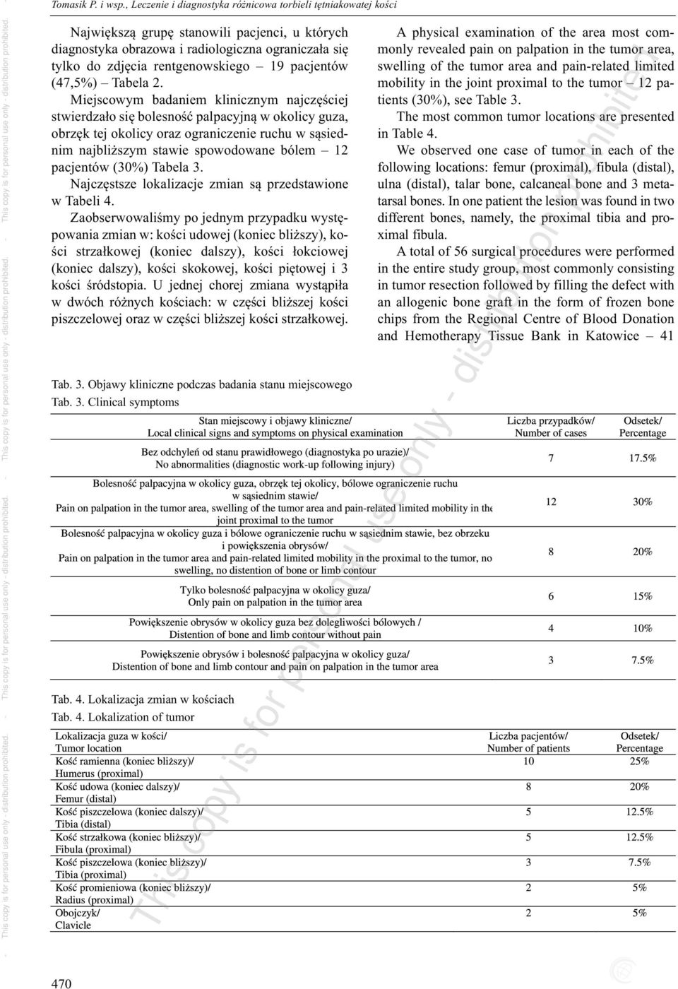 pacjentów (47,5%) Tabela 2.