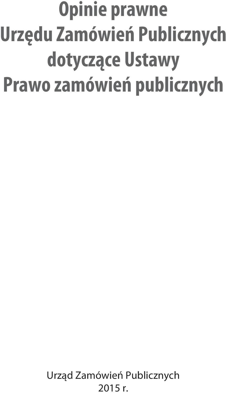 Prawo zamówień publicznych