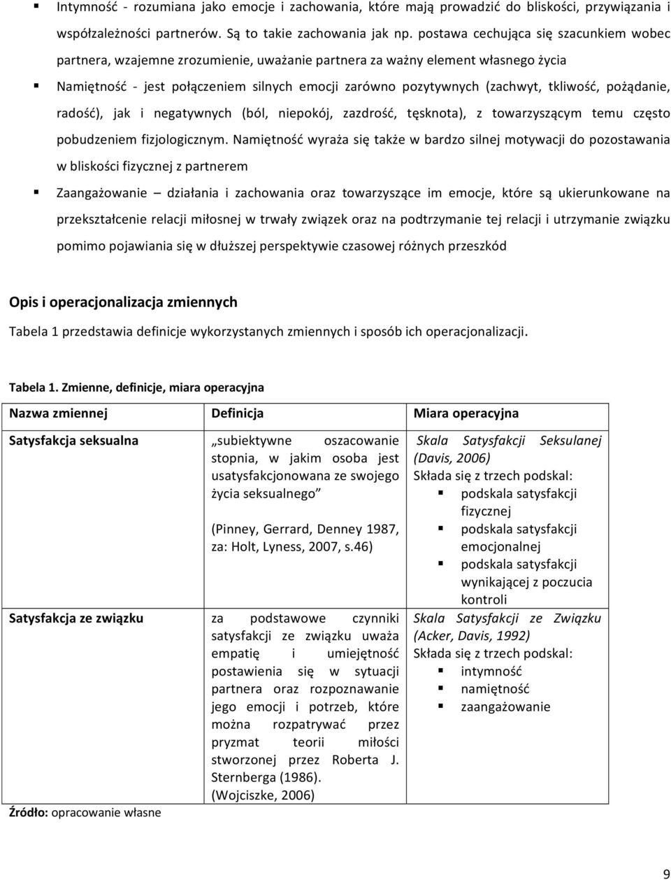 tkliwość, pożądanie, radość), jak i negatywnych (ból, niepokój, zazdrość, tęsknota), z towarzyszącym temu często pobudzeniem fizjologicznym.