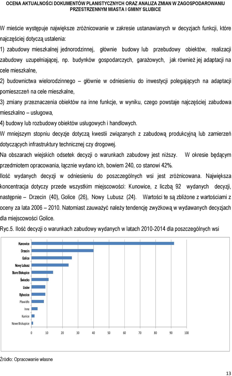 budynków gospodarczych, garażowych, jak również jej adaptacji na cele mieszkalne, 2) budownictwa wielorodzinnego głównie w odniesieniu do inwestycji polegających na adaptacji pomieszczeń na cele