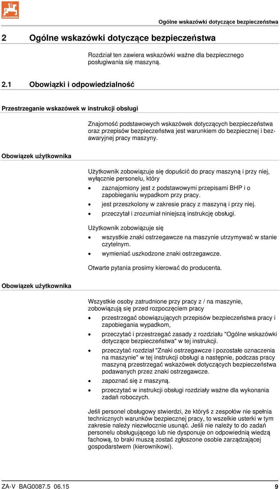 bezawaryjnej pracy maszyny.